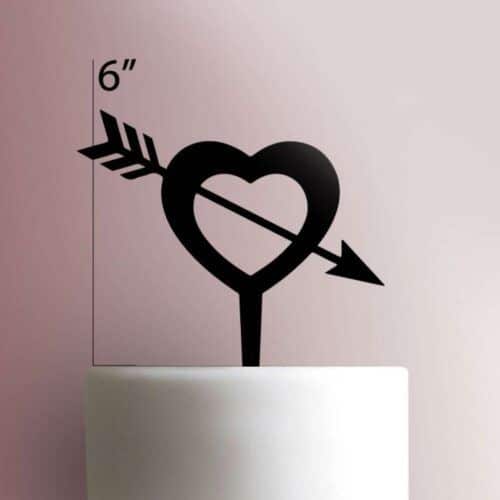 Arrow Heart Cake Topper 102