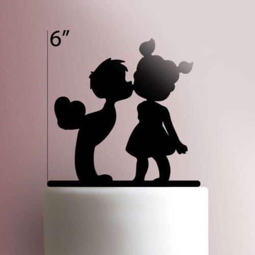 Cheek Kiss Cake Topper 100