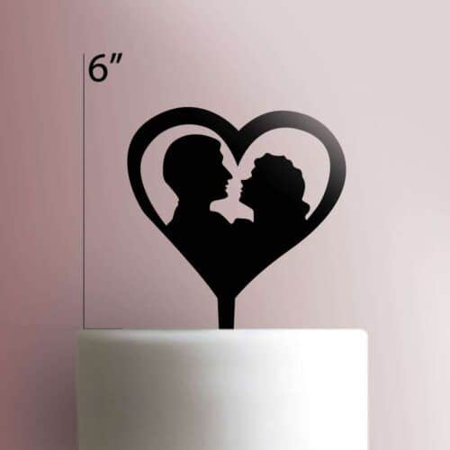 Couple Heart Cake Topper 100