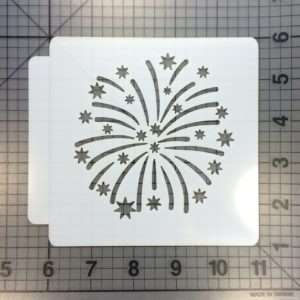 Firework Stencil 100