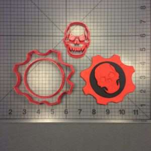 Gears Of War Logo 100 Cookie Cutter Set