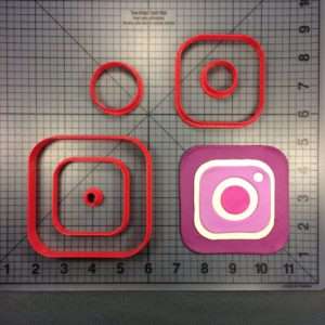 Instagram Logo 101 Cookie Cutter Set