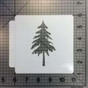 Pine Tree Stencil 100