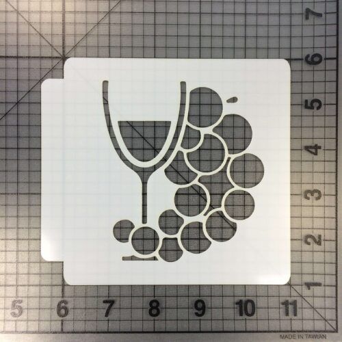 Wine and Grape Stencil 100