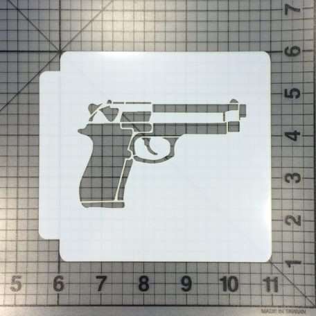 Gun Stencil 100