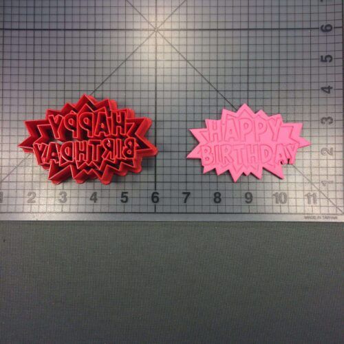 Happy Birthday Pow 101 Cookie Cutter