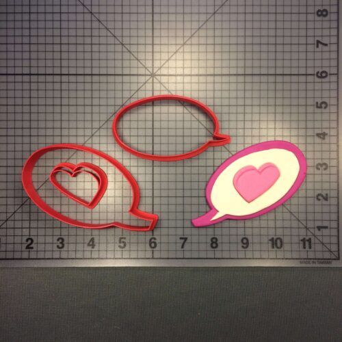 Heart Message Bubble 100 Cookie Cutter Set
