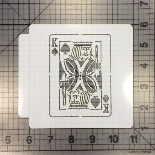 King Card Stencil 100