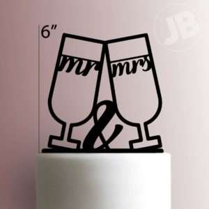 Mr and Mrs Cake Topper 107