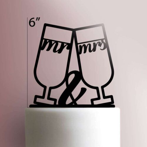 Mr and Mrs Cake Topper 107