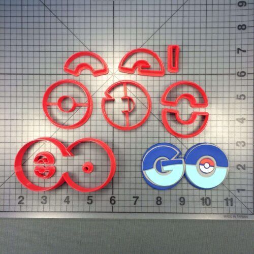 Pokemon Go 100 Cookie Cutter Set (Cartoon Logo 118 Cookie Cutter Set)