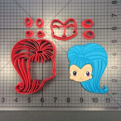 Shimmer and Shine- Shine 100 Cookie Cutter Set (Cartoon Character 407 Cookie Cutter Set)