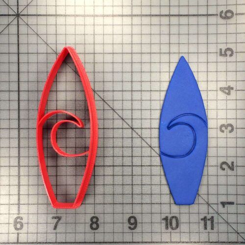 Surf Board 101 Cookie Cutter
