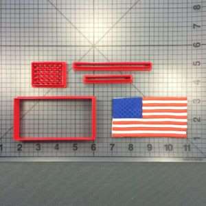 USA Flag 100 Cookie Cutter Set