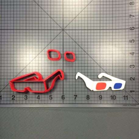 3D Glasses 100 Cookie Cutter Set
