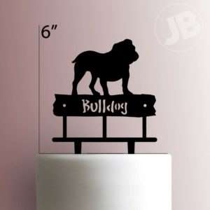 Bulldog Cake Topper 100