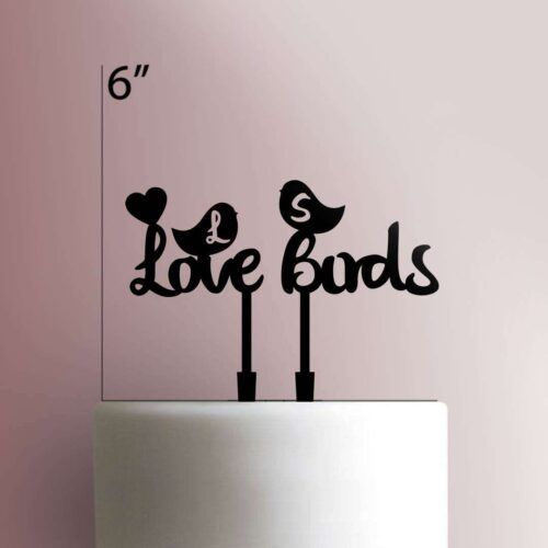 Custom Love Birds 100 Cake Topper