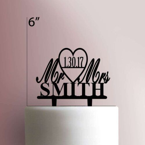 Custom Mr and Mrs Cake Topper 103