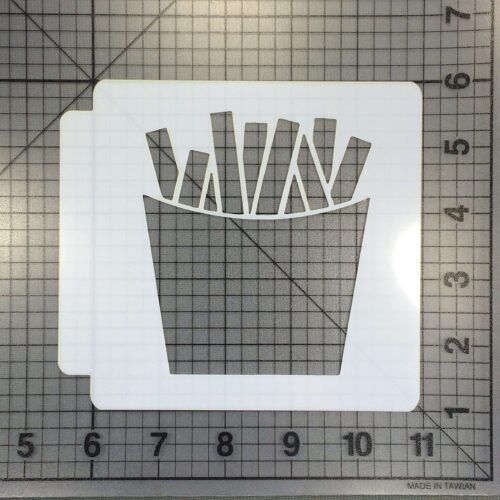 French Fries Stencil 100