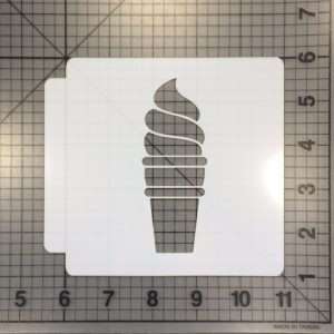 Ice Cream Cone Stencil 100