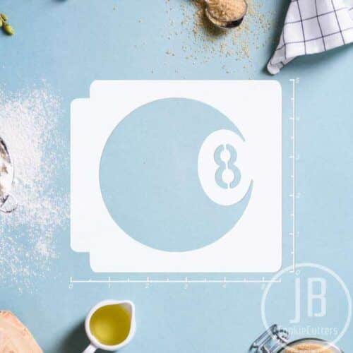 8 Ball Stencil 100