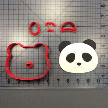 Panda Head with Angry Eyes 266-E957 Cookie Cutter Set