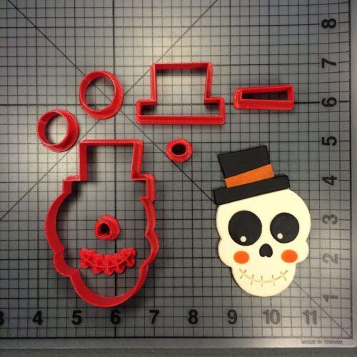 Skeleton Face 100 Cookie Cutter Set