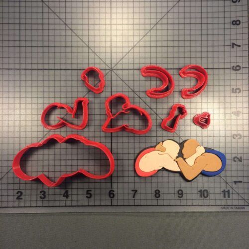 Wrestling Guys 100 Cookie Cutter Set