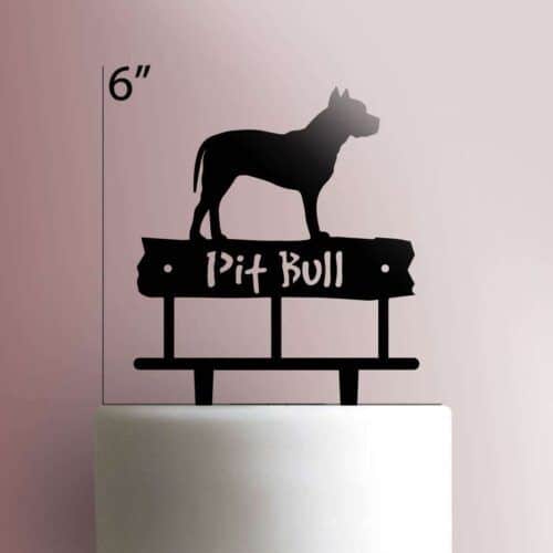 Pitbull Cake Topper 100