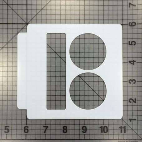 Plan B Logo Stencil 100