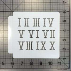 Roman Numerals Stencil 100