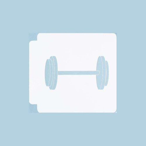 Barbell Stencil 100