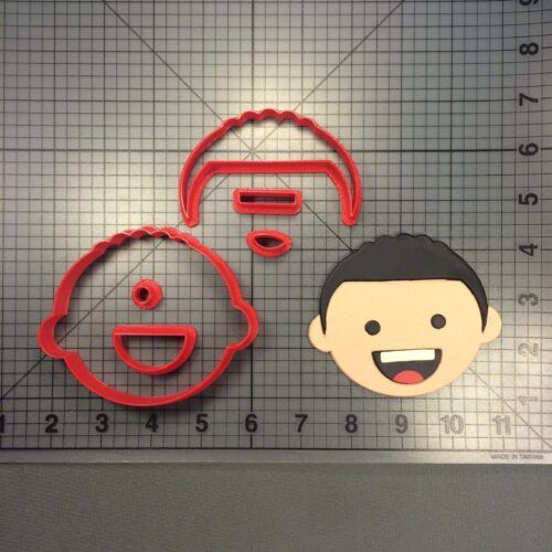 Boy Face 101 Cookie Cutter Set