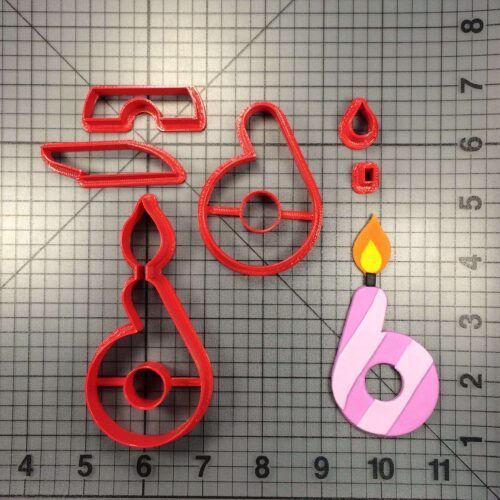 Candle Number 6 100 Cookie Cutter Set