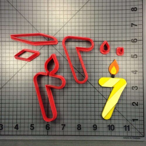 Candle Number 7 100 Cookie Cutter Set