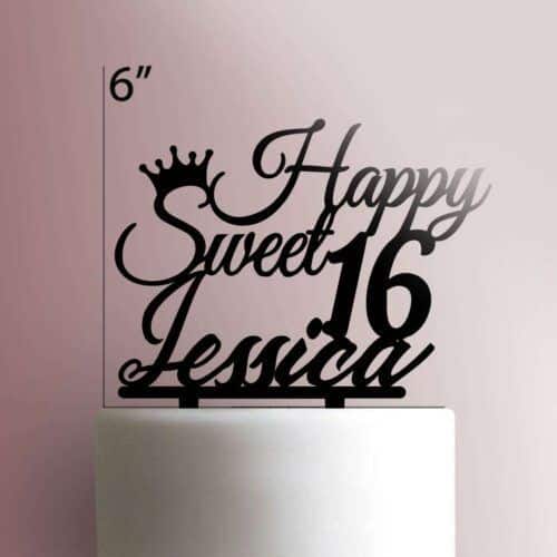 Custom Happy Sweet 16 Cake Topper 225-003