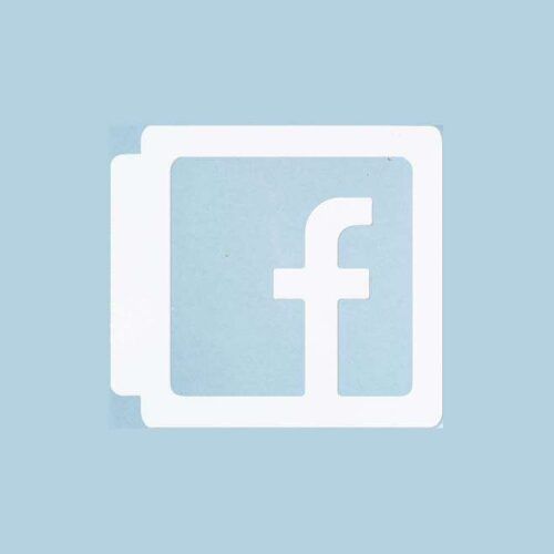 Facebook Logo Stencil 100