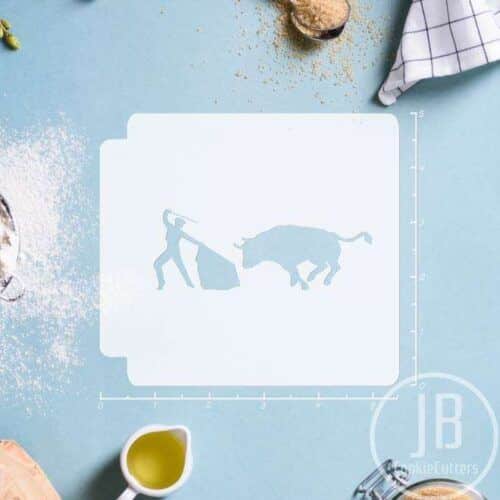 Bull Fighting 783-034 Stencil