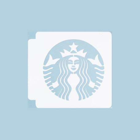 Starbucks Logo Stencil 100