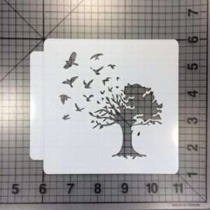 Tree of a Feather Stencil 100