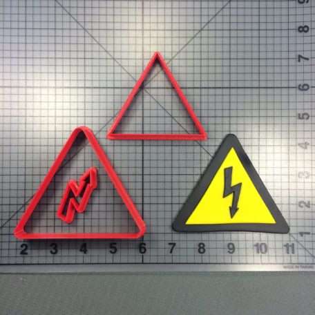 Warning Sign 103 Cookie Cutter Set