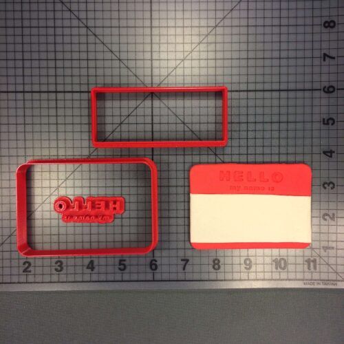 Name Tag 266-168 Cookie Cutter Set
