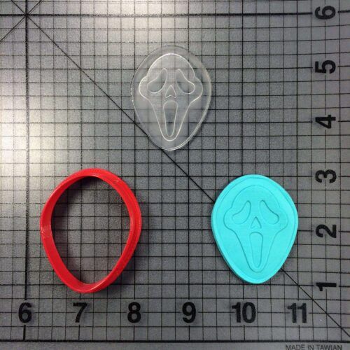 JB_ Scream 100 Cookie Cutter and Stamp (Embossed)