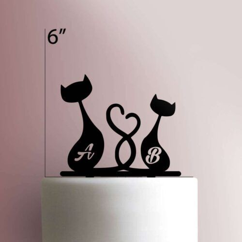 Custom Love Cats 225-044 Cake Topper