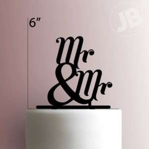 Mr and Mr 225-057 Cake Topper