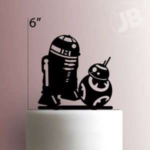 R2-D2 and BB-8 225-034 Cake Topper