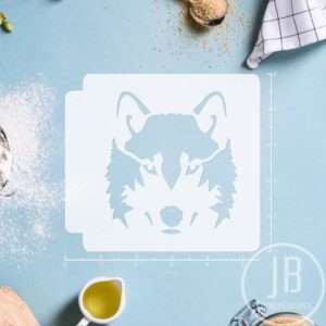 Wolf Face 783-091 Stencil