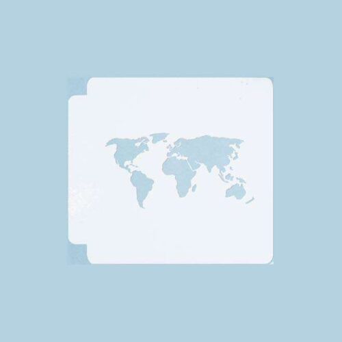 World Map 783-144 Stencil (4 inch)