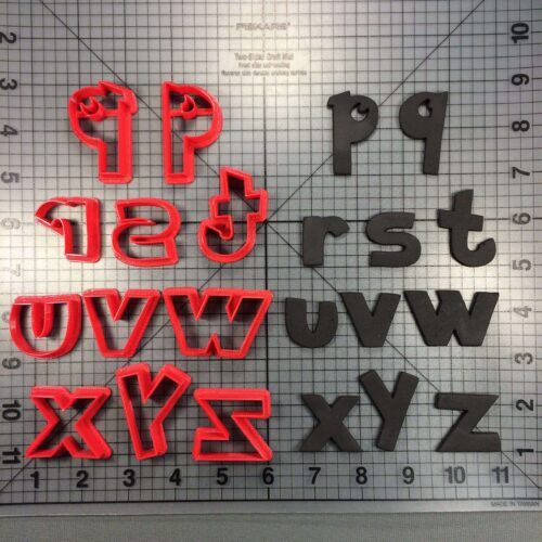 Pokemon Font Lowercase Cookie Cutter Set (2)
