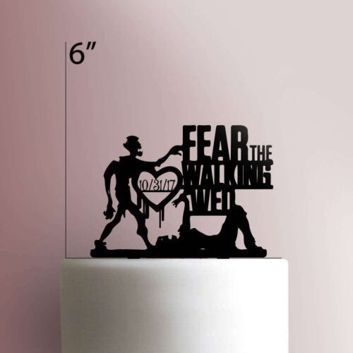 Custom Fear the Walking Wed 225-062 Cake Topper